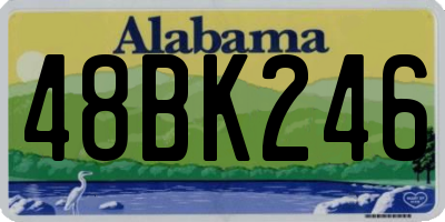 AL license plate 48BK246