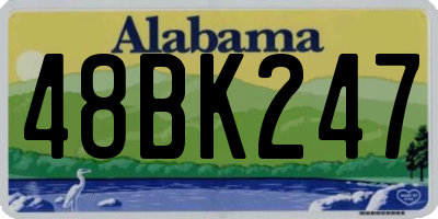 AL license plate 48BK247
