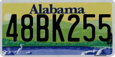 AL license plate 48BK255