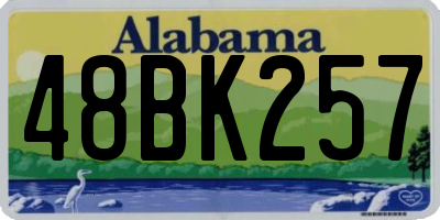 AL license plate 48BK257