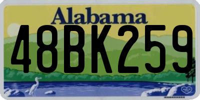 AL license plate 48BK259