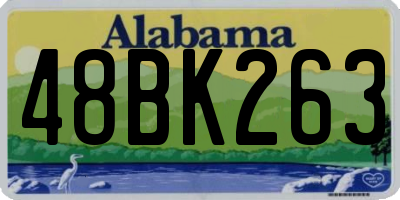 AL license plate 48BK263