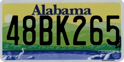 AL license plate 48BK265