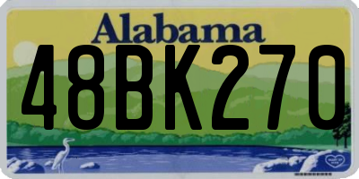 AL license plate 48BK270