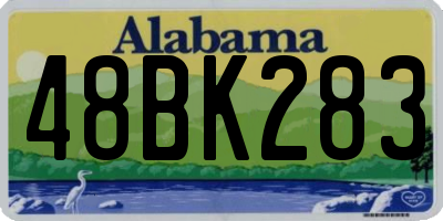 AL license plate 48BK283