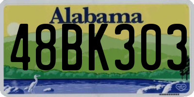 AL license plate 48BK303
