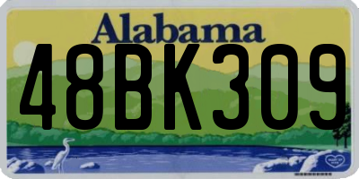 AL license plate 48BK309