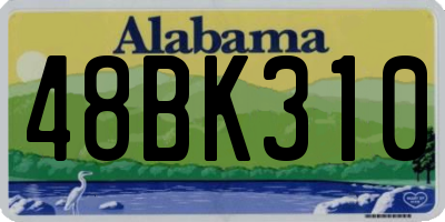 AL license plate 48BK310