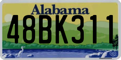 AL license plate 48BK311