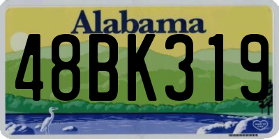 AL license plate 48BK319
