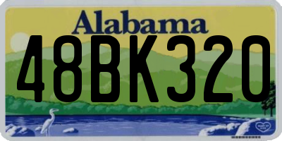 AL license plate 48BK320