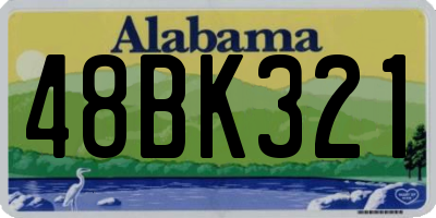 AL license plate 48BK321