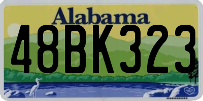 AL license plate 48BK323