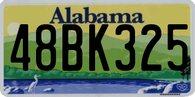 AL license plate 48BK325