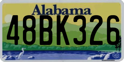 AL license plate 48BK326