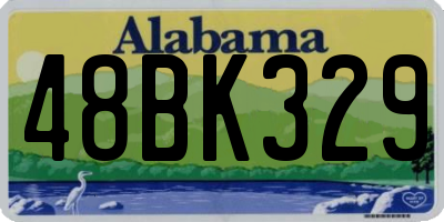 AL license plate 48BK329