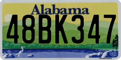 AL license plate 48BK347