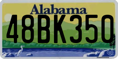 AL license plate 48BK350