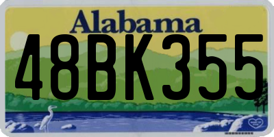 AL license plate 48BK355