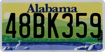 AL license plate 48BK359