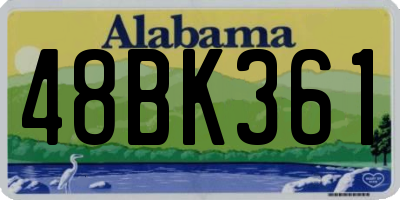 AL license plate 48BK361