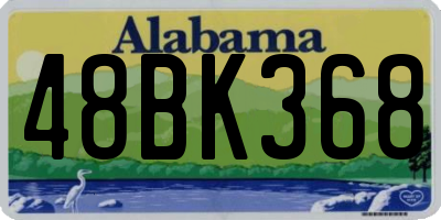 AL license plate 48BK368