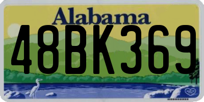 AL license plate 48BK369