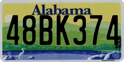 AL license plate 48BK374