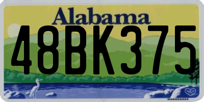 AL license plate 48BK375