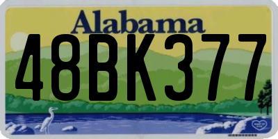 AL license plate 48BK377