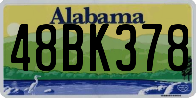 AL license plate 48BK378