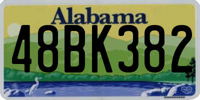 AL license plate 48BK382