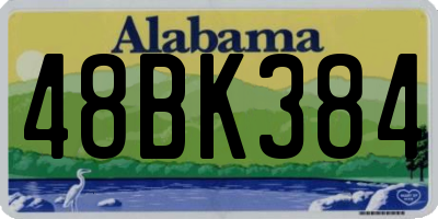 AL license plate 48BK384