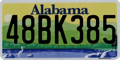 AL license plate 48BK385