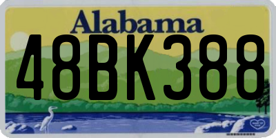 AL license plate 48BK388