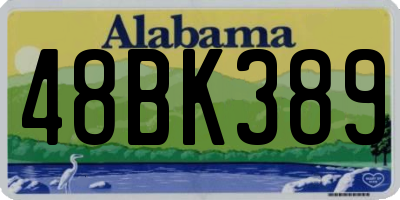 AL license plate 48BK389