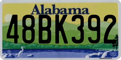 AL license plate 48BK392