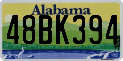 AL license plate 48BK394