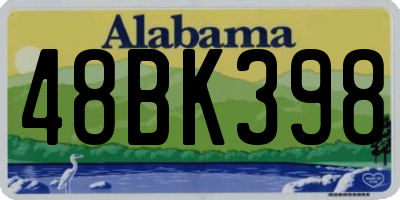 AL license plate 48BK398