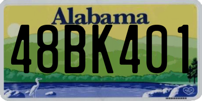 AL license plate 48BK401