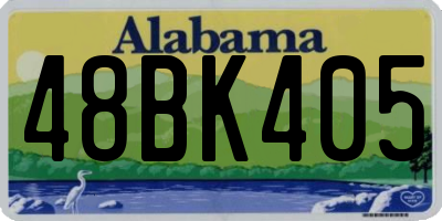 AL license plate 48BK405