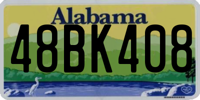AL license plate 48BK408