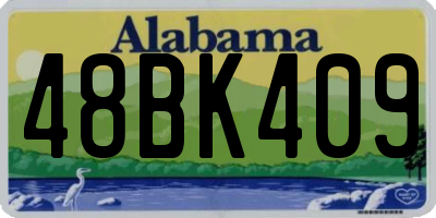 AL license plate 48BK409