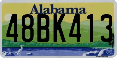 AL license plate 48BK413