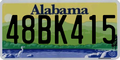 AL license plate 48BK415