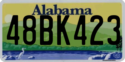 AL license plate 48BK423
