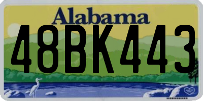 AL license plate 48BK443
