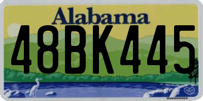 AL license plate 48BK445