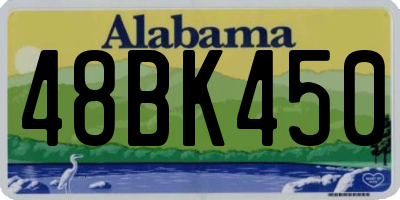 AL license plate 48BK450