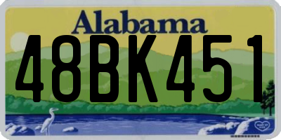 AL license plate 48BK451